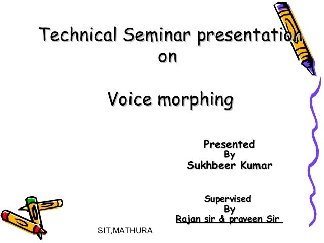 Voice Morphing Pdf